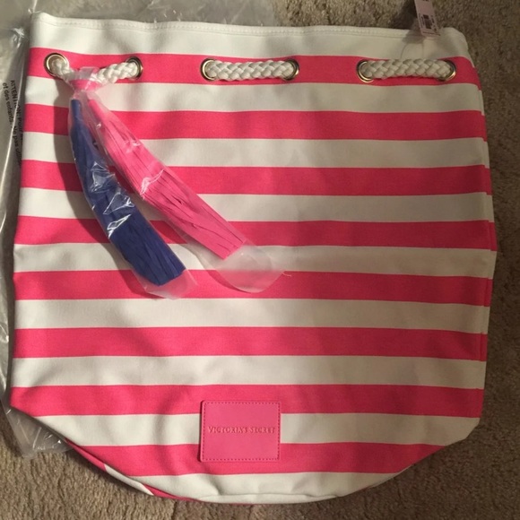 Large canvas Victoria’s Secret beach bag - Picture 3 of 3